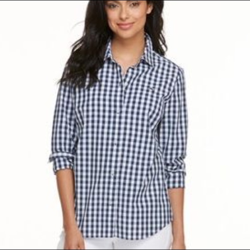 Vineyard Vines Performance Navy Button Down